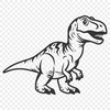 Beautiful Dino Decal - Free DXF Download