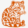 Artistic Big Cat Vector Craft File - Free DXF