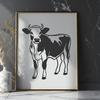 Stunning Cow - Sublimation DXF