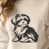 Stunning Sitting Havanese Illustration