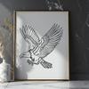 Artistic Flying Eagle In PDF - Commercial Use