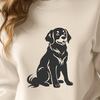 Sitting Golden Retriever SVG