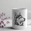 Artistic Husky - Sublimation SVG