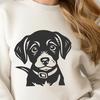 Cute Labrador Retriever In DXF Format