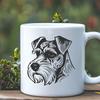 Ornate Miniature Schnauzer - DXF Format