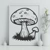 Stunning Mushroom - Glowforge PNG