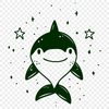 Shark Vector Drawing In PNG File Format For Free Download