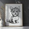 Artistic Yorkshire Terrier - Procreate SVG