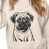 Beautiful Pug - SVG Format