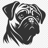 Unique Pug Printable Image - Free SVG Download