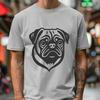 Pug Digital Drawing In PNG & SVG - Free Digital Download