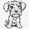 Free Unique Miniature Schnauzer Vector Craft File DXF - Commercial Use