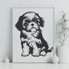 Beautiful Shih Tzu - Cricut DXF