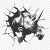 Free Rhino SVG - For Laser Cutter Project