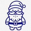 Santa Claus Template In SVG, PNG, PDF And DXF Formats