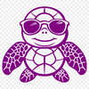 Sea Turtle Wearing Sunglasses