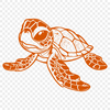 Creative Sea Turtle In DXF - For Free Download, Commercial Use