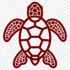 Beautiful Sea Turtle Vector Illustration