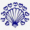 Unique Seashell Digital Drawing - Free PNG