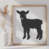 Beautiful Lamb Clipart In SVG For Free Download