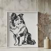 Free Shetland Sheepdog - Glowforge PDF