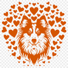 Creative Shetland Sheepdog In DXF For Free Download