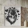 Stunning Shetland Sheepdog Digital Drawing