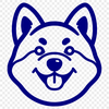 Artistic Shiba Inu - Animal PNG Free Download