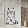 Free Unique Shiba Inu Clipart DXF - Commercial Use