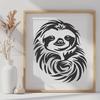 Unique Sloth Vector Craft File - Free SVG Download