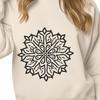 Unique Snowflake Printable Image In PDF For Free Download