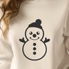 Unique Snowman Drawing - Free PNG Download