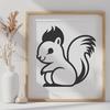 Beautiful Squirrel In DXF - Free Digital Download