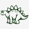 Dinosaur Digital Art In SVG, PNG, PDF And DXF File Formats