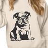 Sitting Bulldog SVG - Artwork For Commercial Use