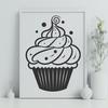 Free Cupcake Decal