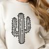 Free Unique Cactus Stencil PNG - Commercial Use