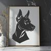 Free Doberman Pinscher In SVG & DXF