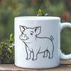 Standing Pig DXFs - Free Commercial Use