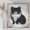 Artistic Pomeranian - Laser DXF