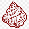 Seashell Clip Art In SVG File Format For Free Download