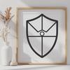 Free Unique Shield Vector Art DXF - Commercial Use