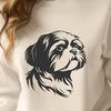 Beautiful Shih Tzu - Laser Engraver PNG