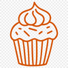 Artistic Cupcake In SVG For Free Download