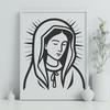 Our Lady Of Guadalupe In DXF File Format