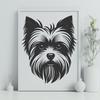 Artistic Yorkshire Terrier Design