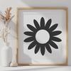 Artistic Sunflower DXF