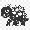 Baby Dinosaur In DXFs - Free Commercial Use License