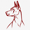 Stunning Doberman Pinscher PNG - For Glowforge Project