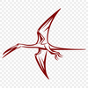 Pteranodon Stencil In PNG & SVG - Free Digital Download